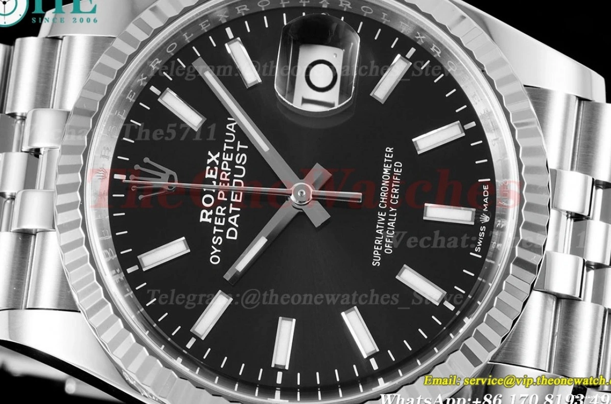 SS Black SH3235 Jub Clean Stk 126234 SS Datejust 36mm 0103